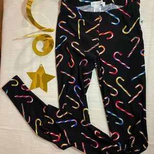 BEAUTIFUL CHRISTMAS CANDY CANE MULTICOLOR  WOMEN'S LEGGINGS